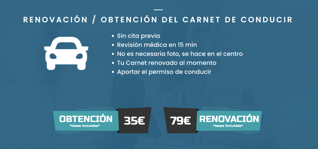 precio para renovar carnet de conducir